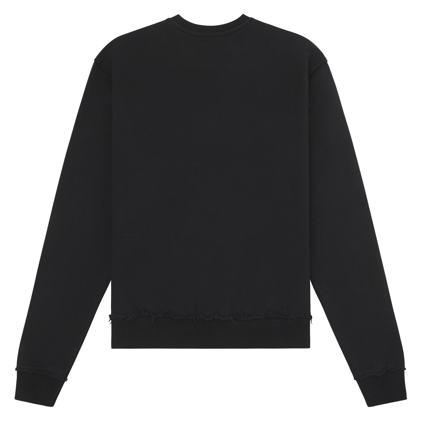 22 Leather Patch Sweatshirt | Black