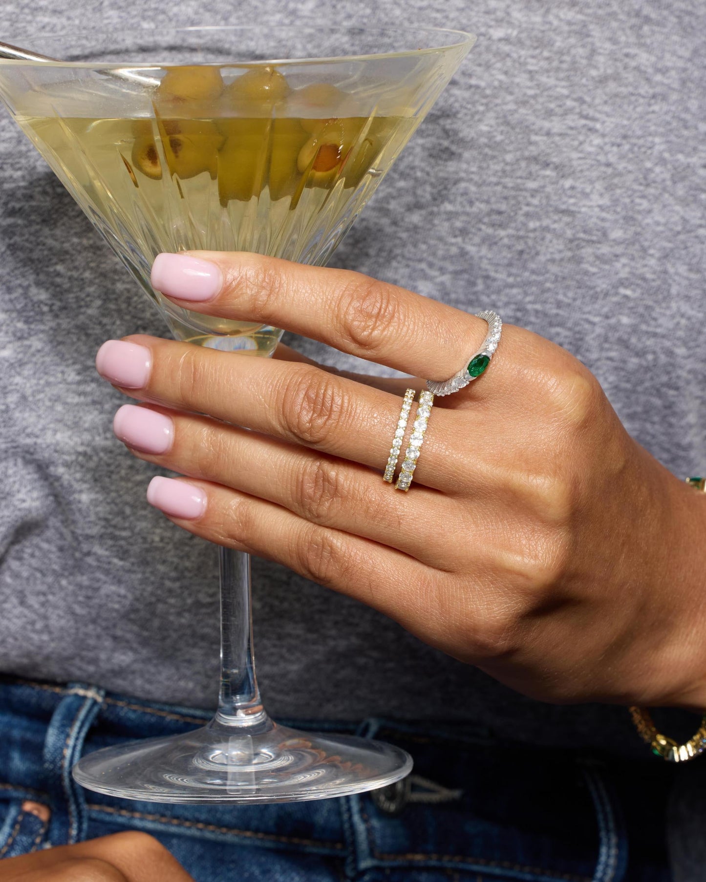 The Maven Ring - Silver|White Diamondettes