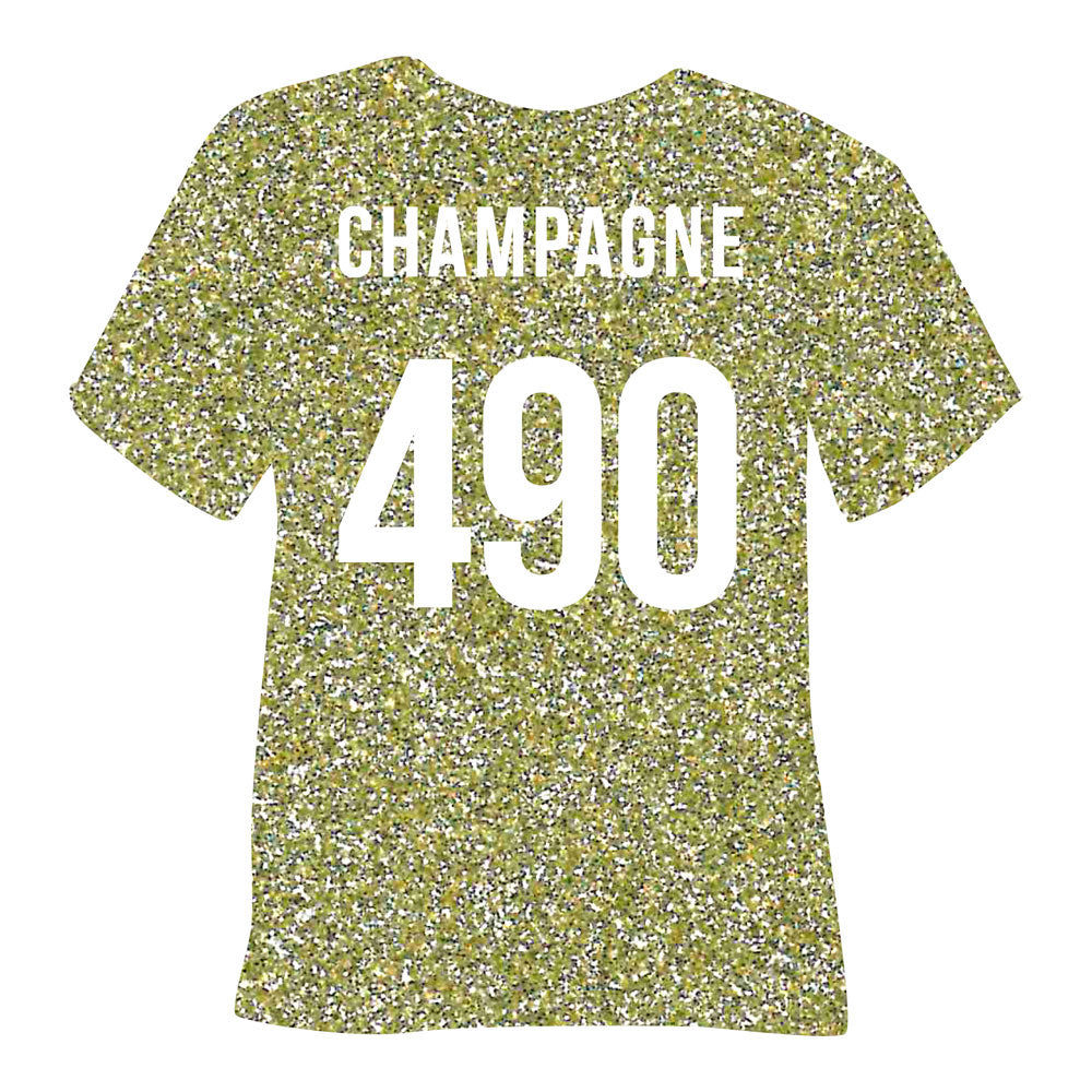 490 Champagne POLI-FLEX® PEARL GLITTER HTV