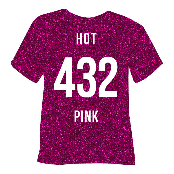 432 Hot Pink POLI-FLEX® PEARL GLITTER HTV