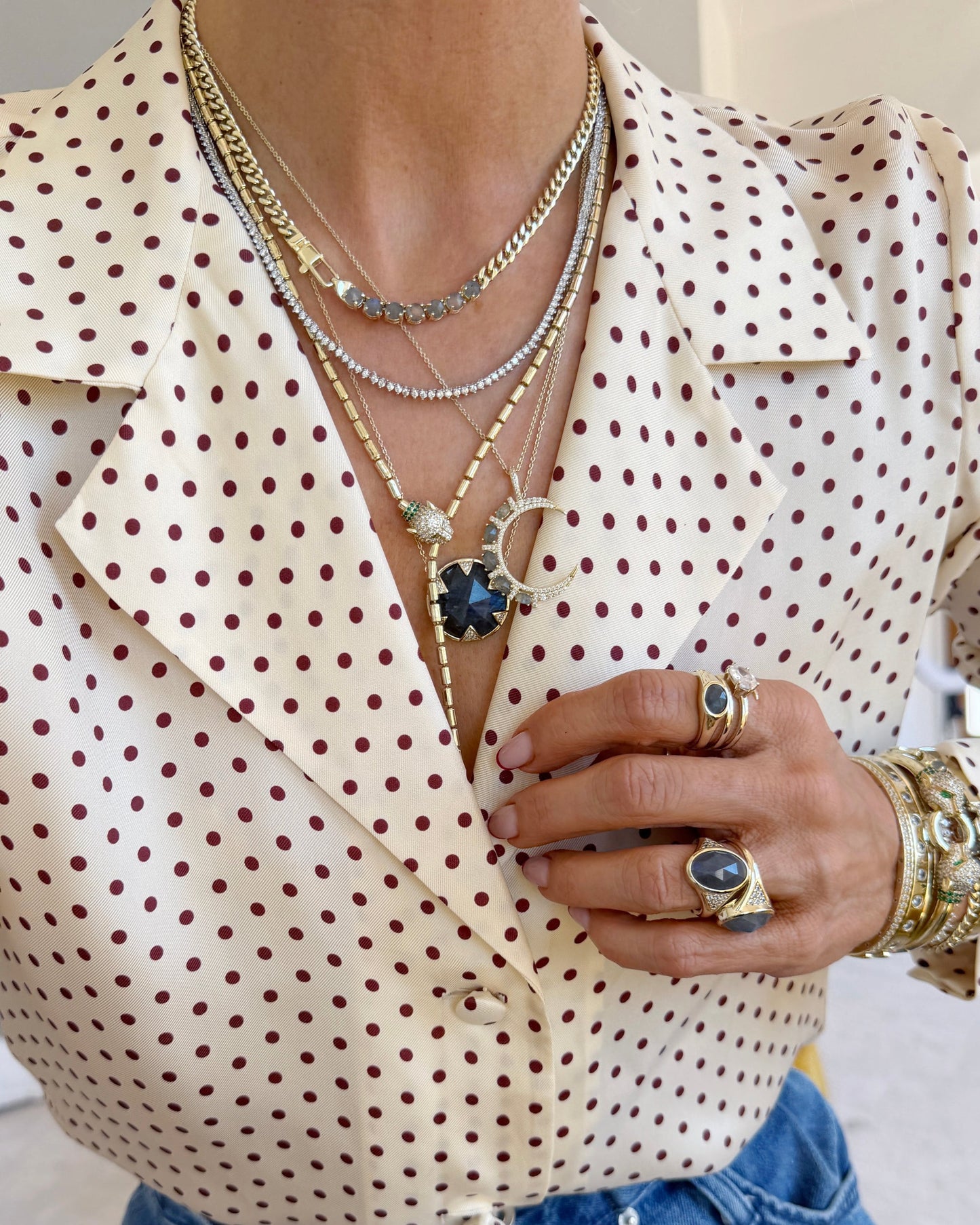 She's a Boss Signet Ring - Silver|Labradorite