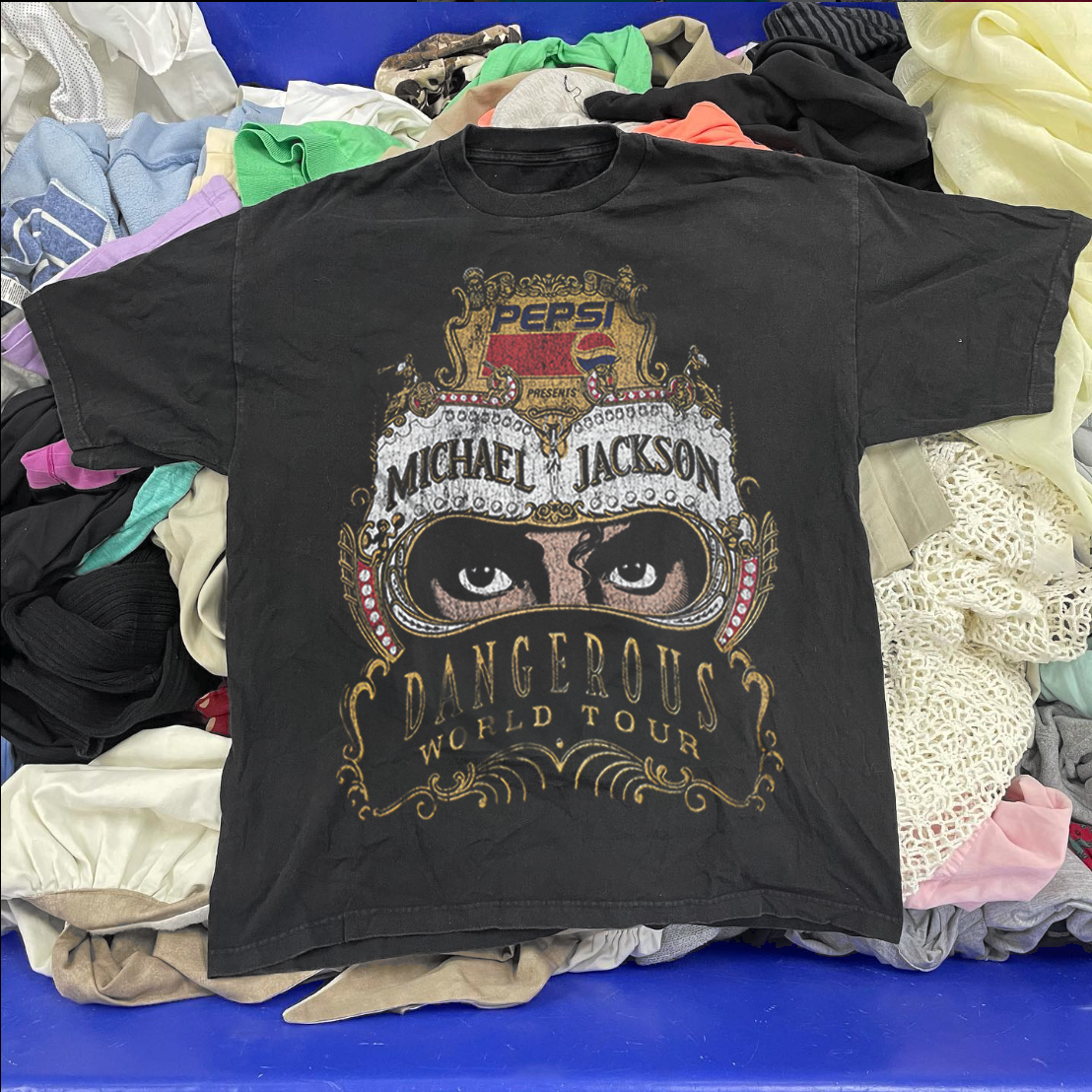 Michael Jackson's Dangerous 90's - Vintage Black T-Shirt