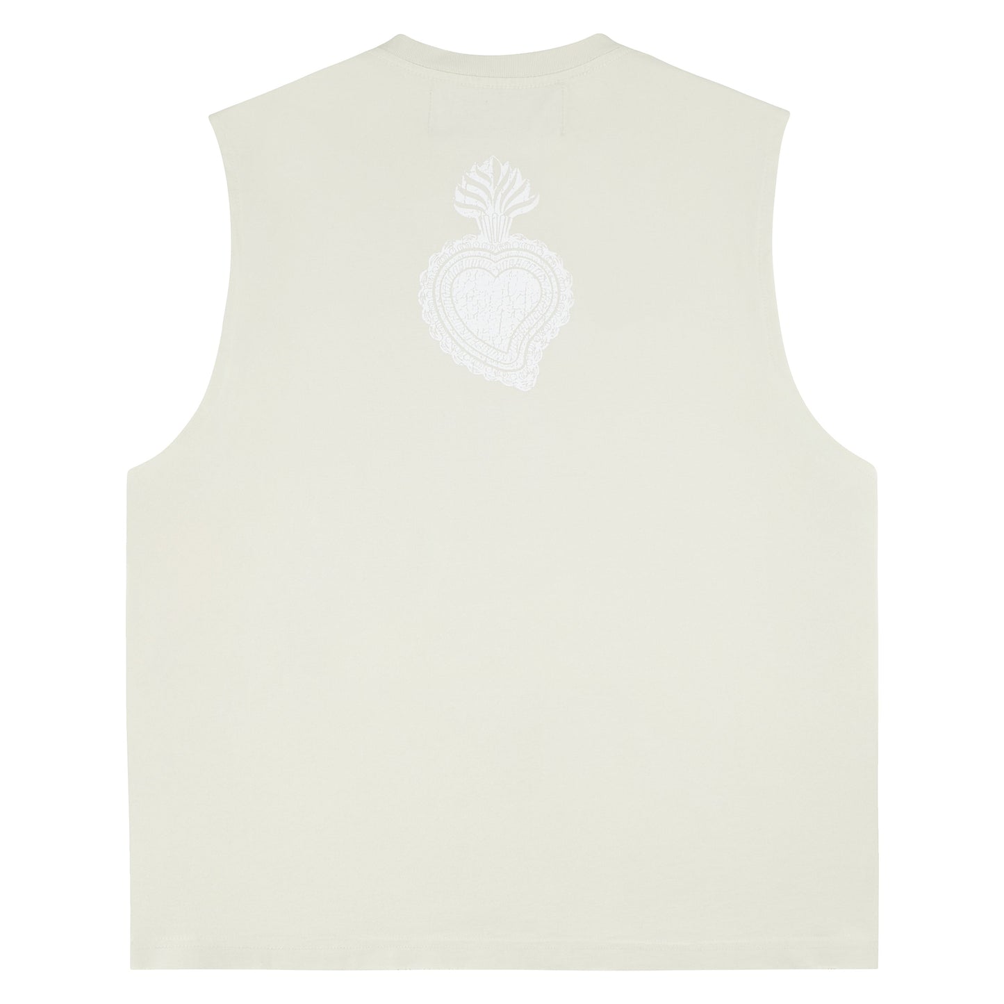 Diamond Sleeveless Tee | Vintage White
