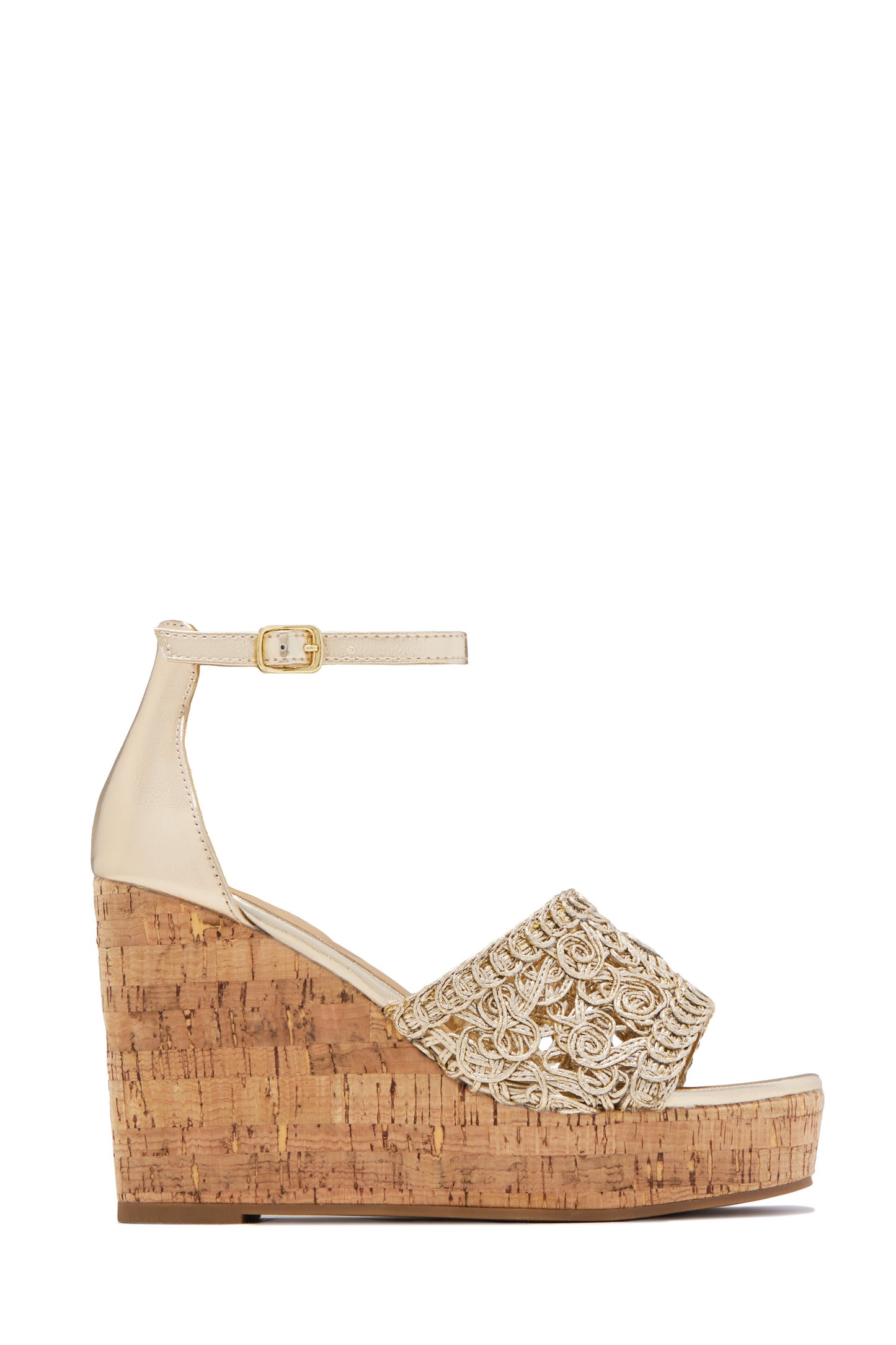 Paradise Nights Platform Wedges - Gold