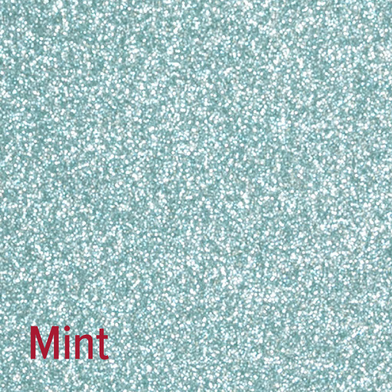 12" Mint - Siser Glitter Heat Transfer Vinyl (HTV)