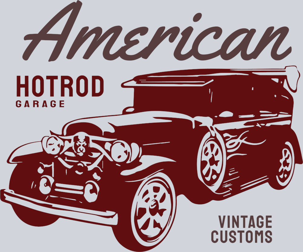 American Hot Rod 1 - STK00228 (DTF Transfers)