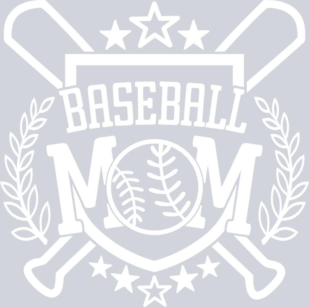 Baseball Mom - White - STK00417 (DTF Transfers)