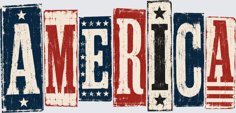 America Banner - STK07782 (DTF Transfers)