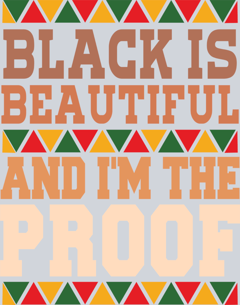Black Is Beautiful And I'm The Proof - STK00820 (DTF Transfers)