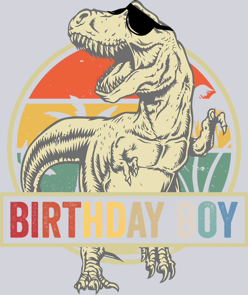 Birthday Boy Trex - STK00563 (DTF Transfers)