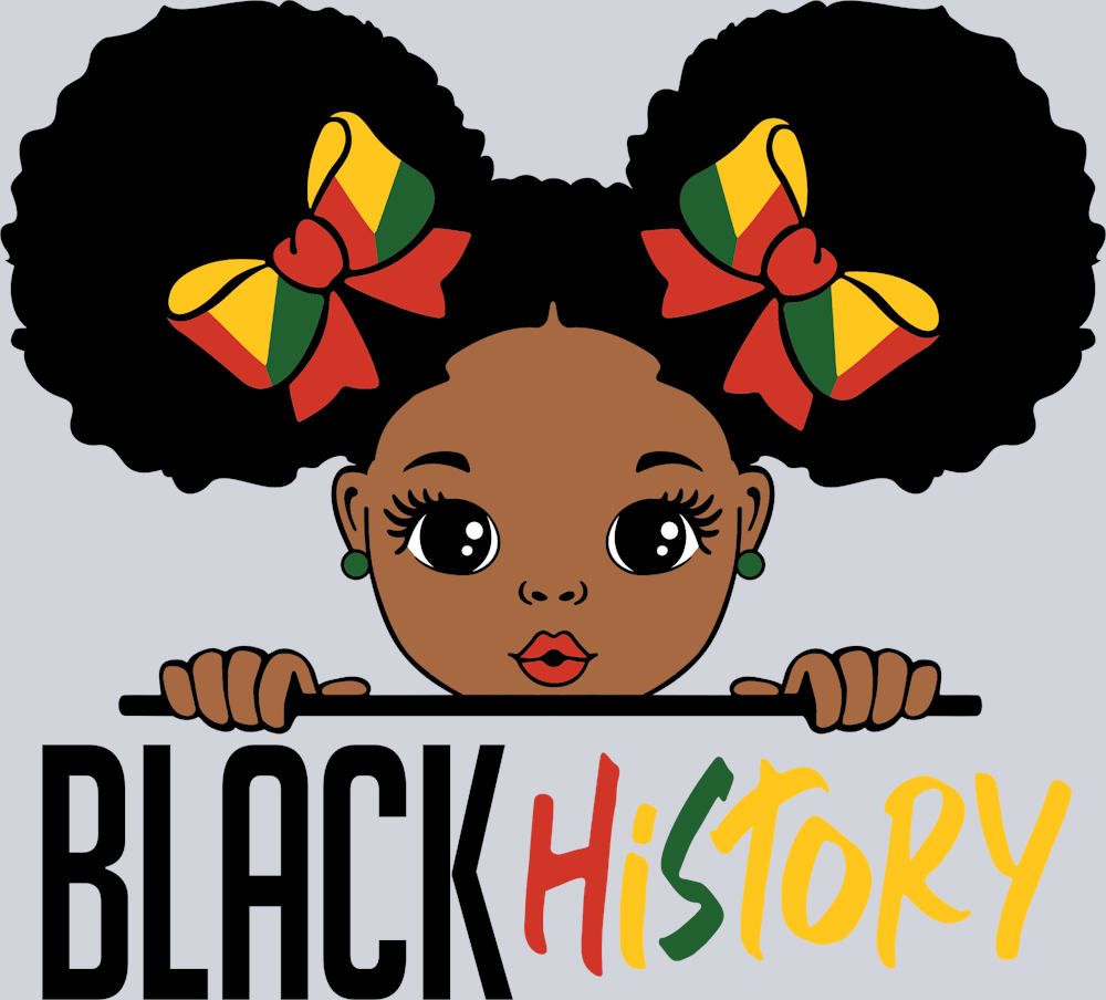Black History Peek A Boo Girl - STK00804 (DTF Transfers)