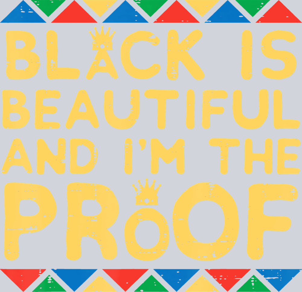 Black Is Beautiful And I'm The Proof - STK00821 (DTF Transfers)