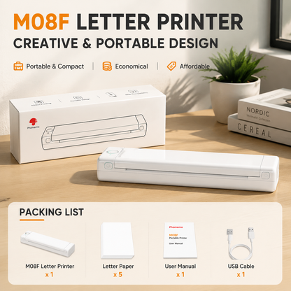 🔥🔥Portable Printer Wireless, Compatible With Phone & Laptop