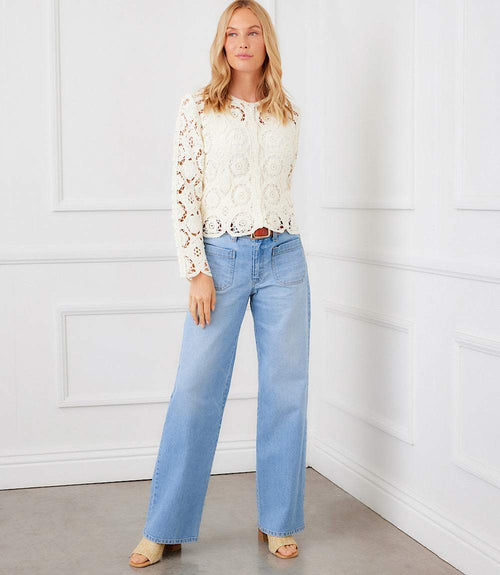 Petite Size Lauren Patch Pocket Jeans