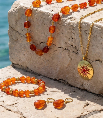 Amber Earrings