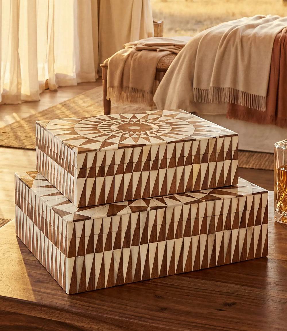 Small Mosaic Bone Decorative Box