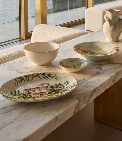 Tuscany Ceramic Oval Serving Platter