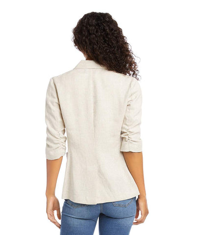 Ruched Sleeve Jacket