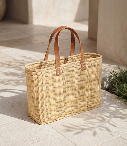 Natural Straw Tote Bag