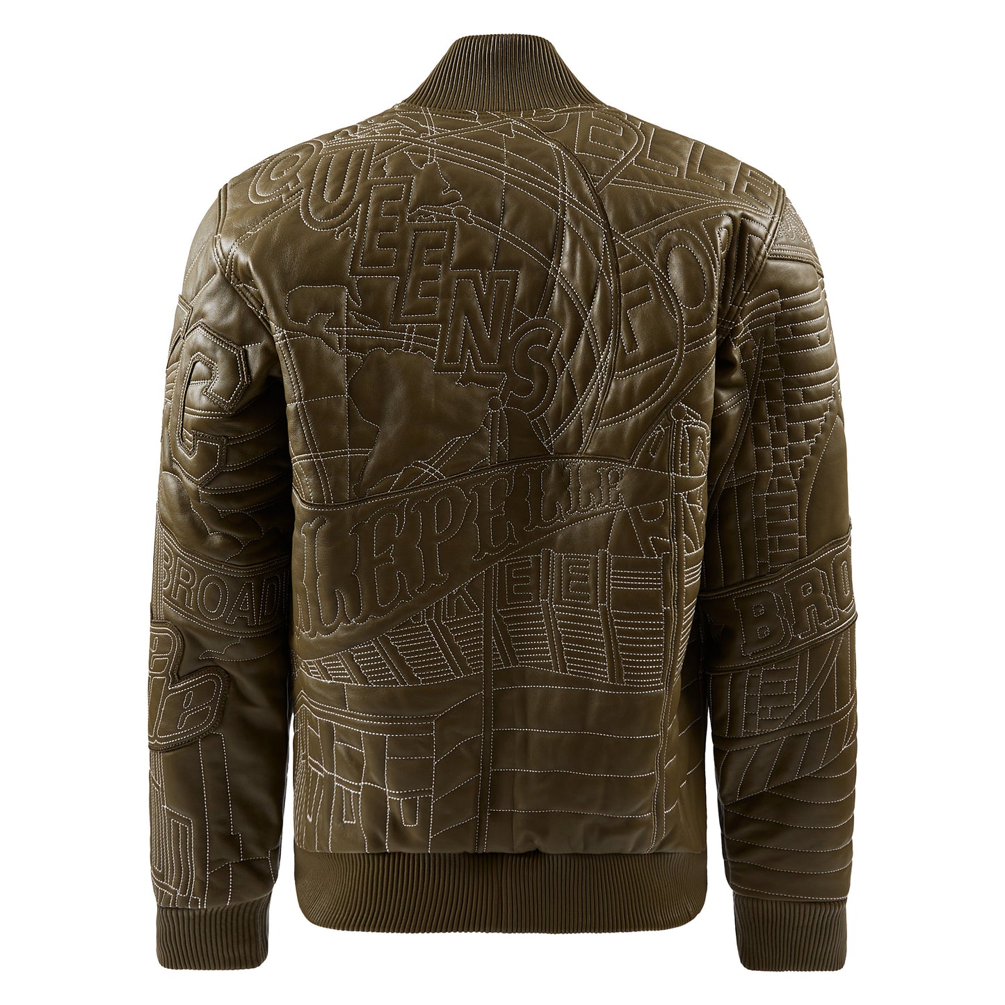 NYC Boro Quilted Jacket | Olive/Ivory