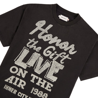 Live On The Air Tee | Black
