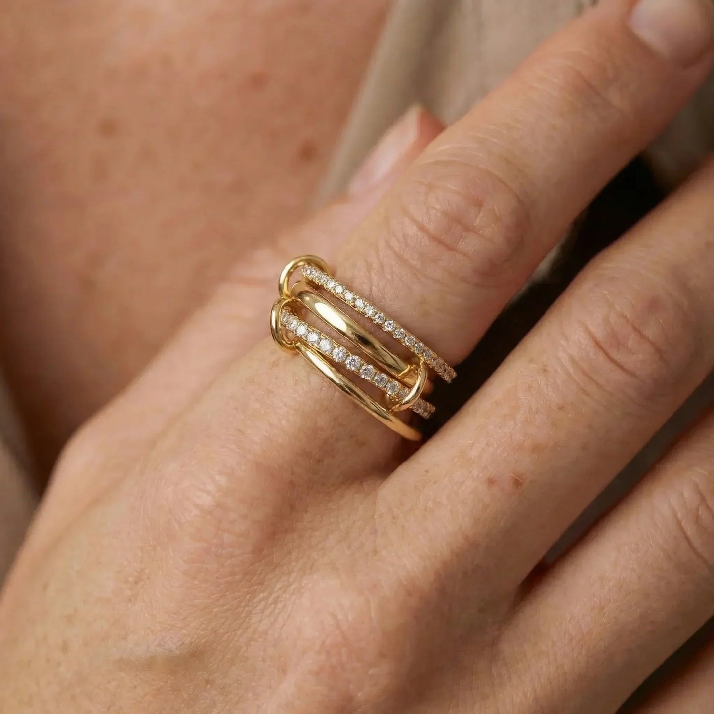 Becca Stacked Diamond Ring