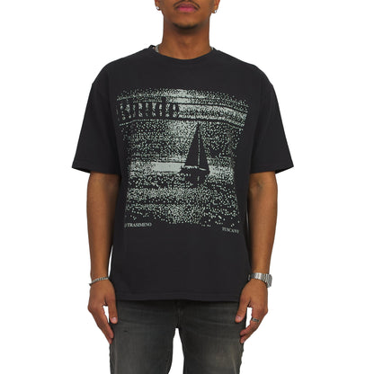 Lago Trasimeno Tee | Vintage Black/White