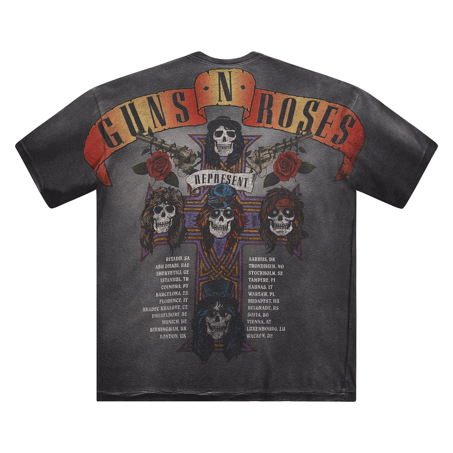 Guns N' Roses Tour Tee | Stained Black