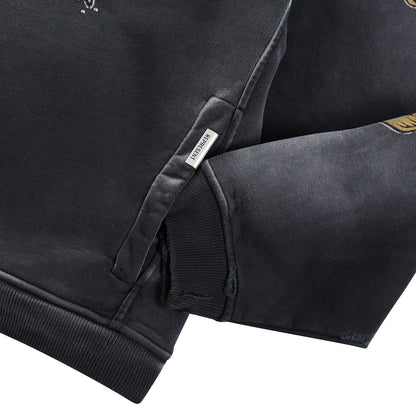Guns N' Roses Cross Zip Hoodie | Stained Black