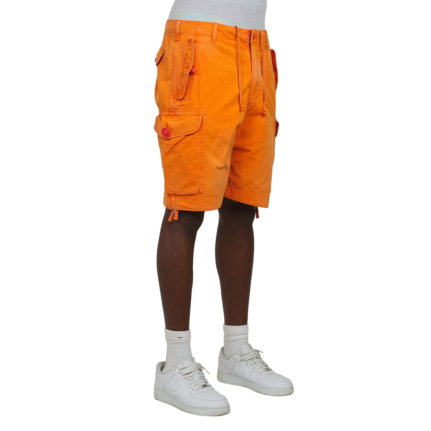 Ripstop Cargo Short | Washed Optic Orange