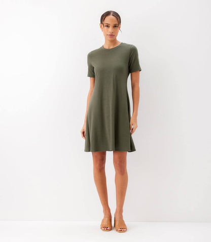 Short Sleeve A-Line Dress