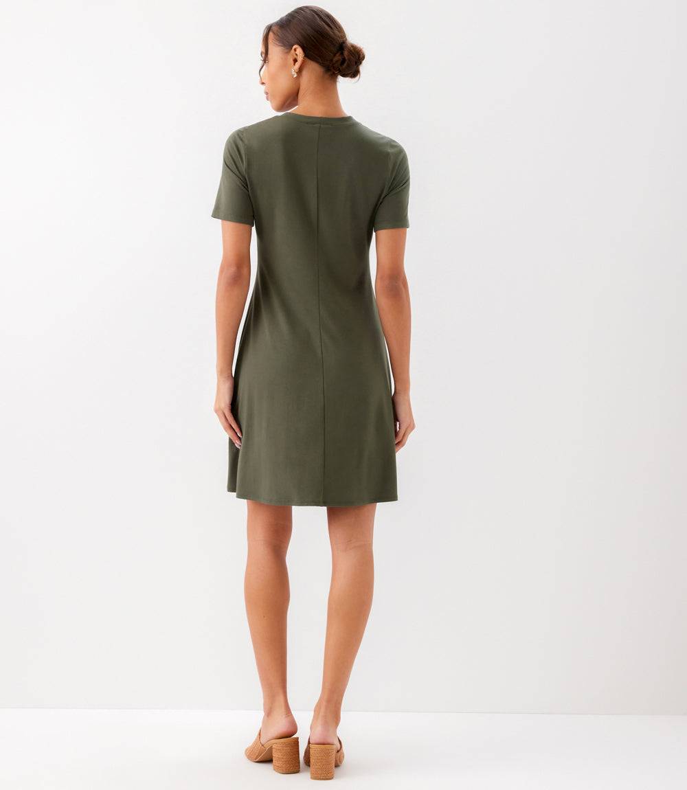 Short Sleeve A-Line Dress