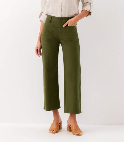 Lauren Patch Pocket Cropped Pants