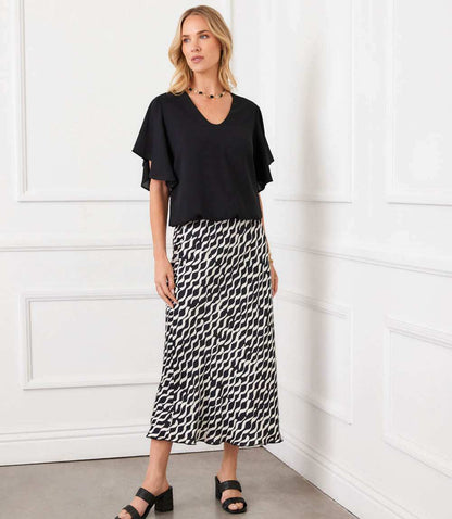 Satin Bias Cut Skirt
