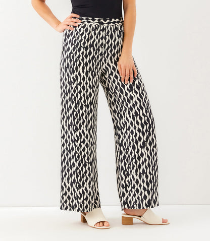 Satin Wide-Leg Pants