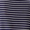 Stripe 3/4 Sleeve Boatneck Top