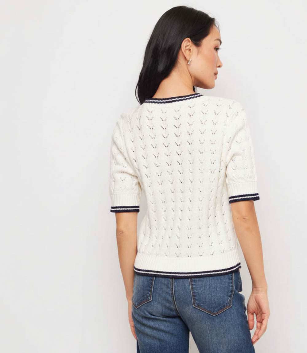 Petite Size Short Sleeve Cardigan Sweater