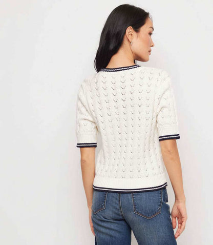 Petite Size Short Sleeve Cardigan Sweater