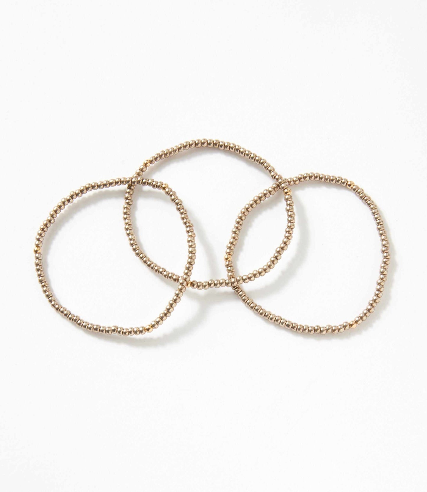 Beaded Crystal Bracelets, Set Of 3