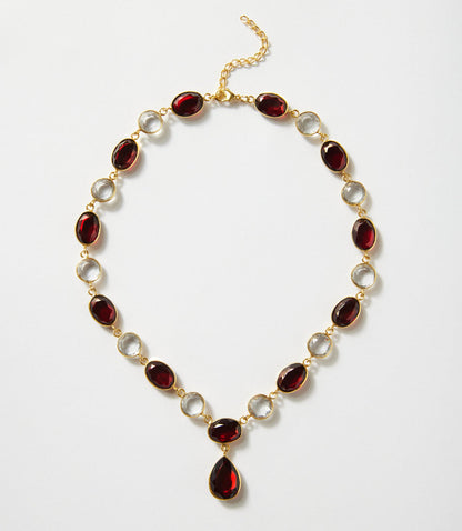 Gemstone And Crystal Necklace