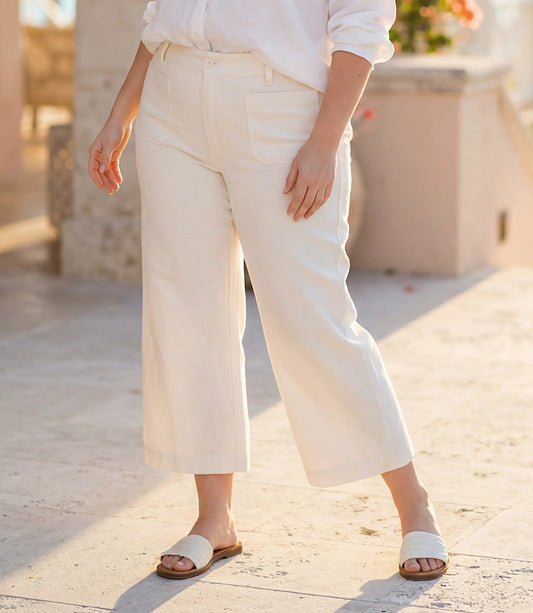 Plus Size Lauren Patch Pocket Cropped Pants