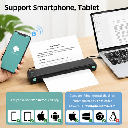 🔥🔥Portable Printer Wireless, Compatible With Phone & Laptop