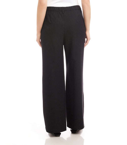 Petite Size Rhinestone Embellished Wide-Leg Trousers