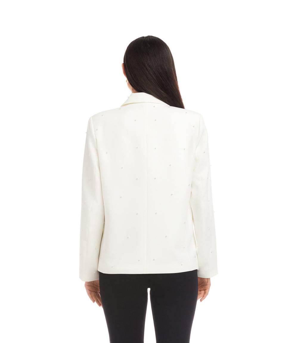 Pearl Embellished Blazer