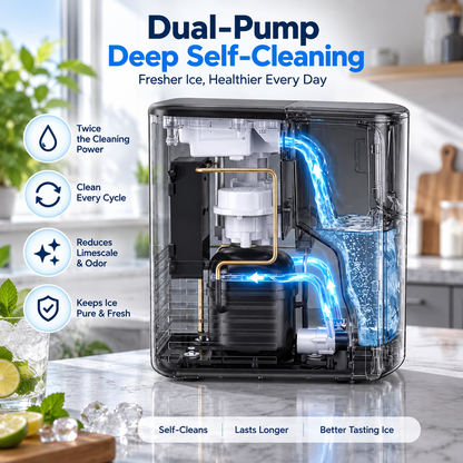 Pearl L1 Max Countertop Nugget Ice Maker – Fast, Chewable Ice in Minutes