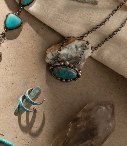 Kingman Turquoise Inlay Earrings