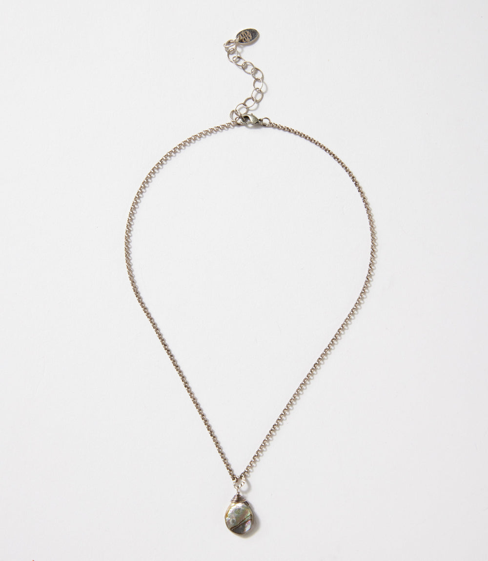 Abalone Shell Teardrop Necklace