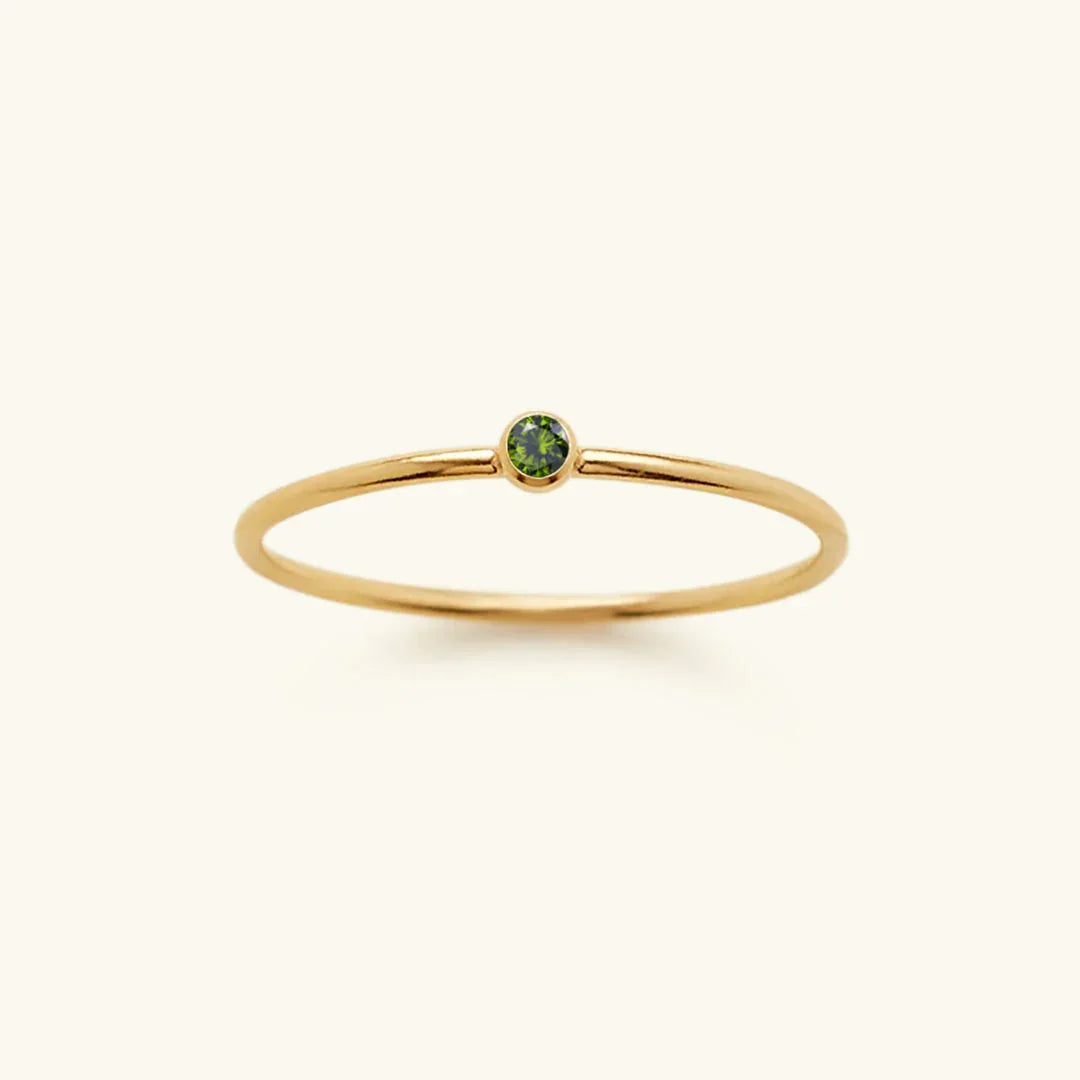 Amelia Birthstone Stacker Ring