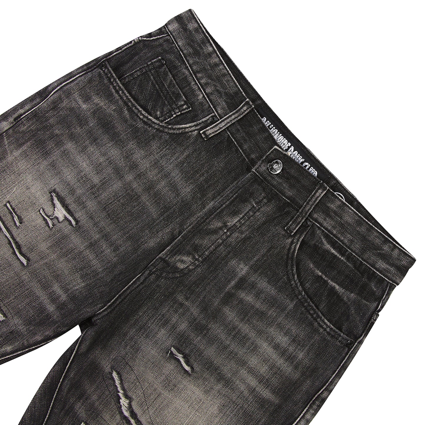 Cadet Crater Denim Short | Crater Black