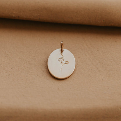 Raising Wildflowers Oval Pendant